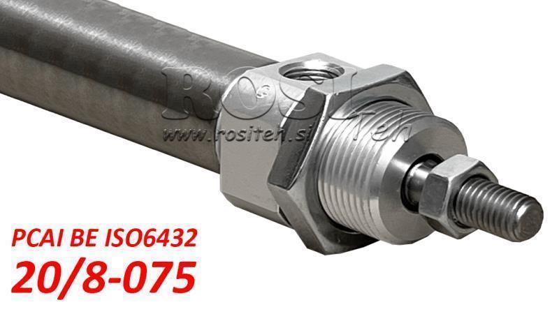 PNEUMATIC CYLINDER PCAI 20/8-075 BE ISO6432