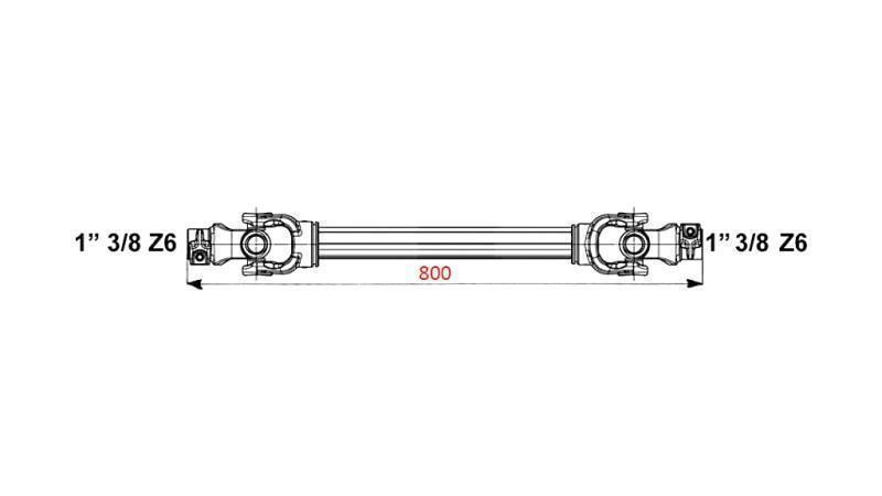 CE-HOMOLOGOITU KARDANIVARS profi line KAT.6 pituus 800mm