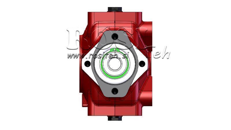 REDUCTOR - MULTIPLICATOR RT120 FOR HYDRAULIC MOTOR MP/MR/MS gear ratio 4,1:1