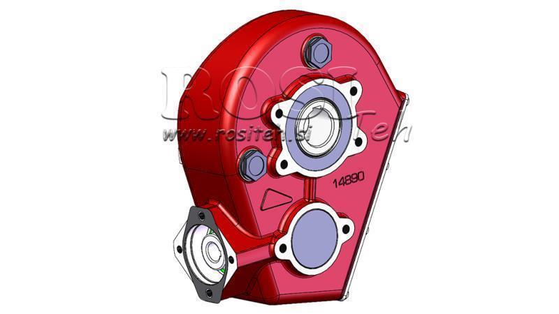 REDUCTOR - MULTIPLICATOR RT250 FOR HYDRAULIC MOTOR MP/MR/MS gear ratio 21,1:1