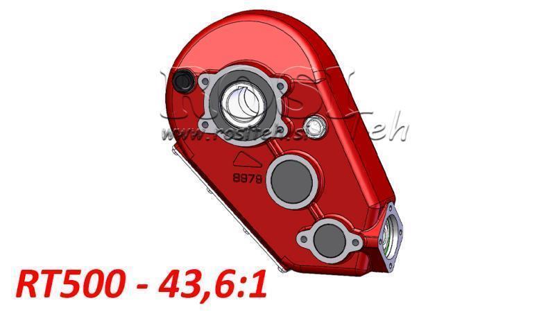 REDUCTOR - MULTIPLICATOR RT500 FOR HYDRAULIC MOTOR MP/MR/MS gear ratio 43,6:1