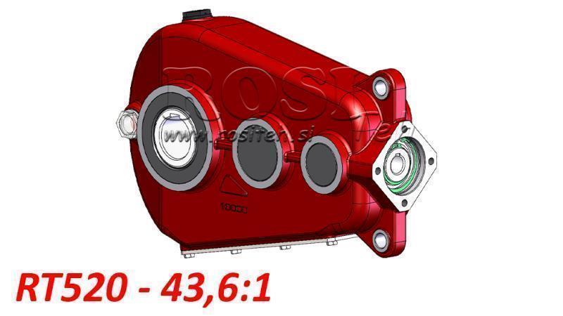 RIDUTTORE - MOLTIPLICATORE RT520 PER MOTORE IDRAULICO MP/MR/MS relazioni 43,6:1