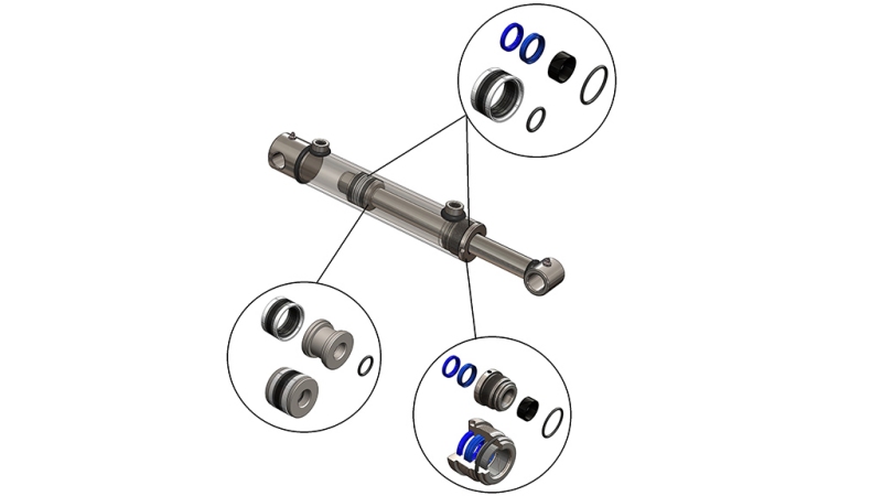 SET DI SIGILLI PER CILINDRO IDRAULICO 100/60