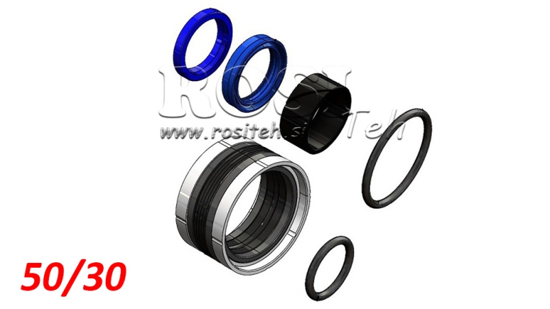 KIT SEALS FOR HYDRAULIC CYLINDER 50/30