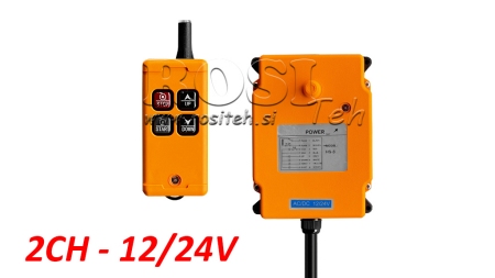 RADIO REMOTE CONTROLLER 2CH - 12/24V