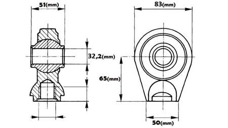 BALL-JOINT - CIRCLE Dia. 32,2/50