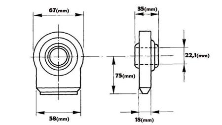 BALL-JOINT - FLAT FI 22,1/58