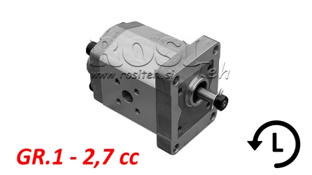 HYDRAULIC PUMP GR.1 2.7 CC LEFT - FLANGES