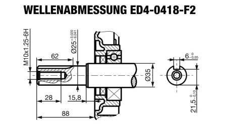 diesel engine 418cc-7.83kW-10.65HP-3,600 RPM-H-KW25x88-manual start