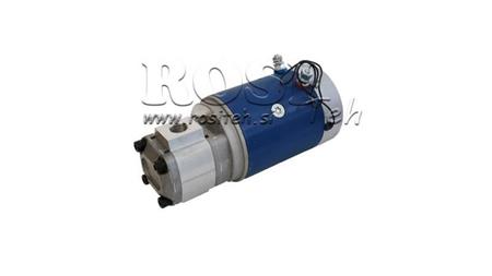 HYDRAULIC ASSEMBLY WITH HYDRAULIC PUMP GR.1 + ELECTRIC MOTOR 12V 1,6kW = 2,5cc - 6,6lit