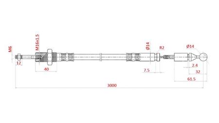 PLETENICA L=3000 - krogla
