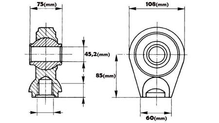 BALL-JOINT - CIRCLE Dia.45,2/60