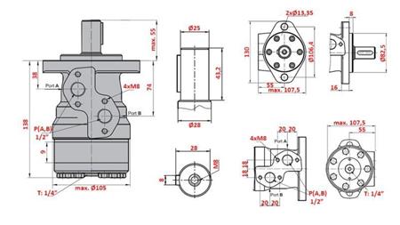 MOTORE IDRAULICO MR 50