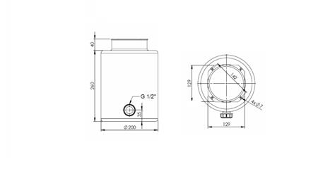 METALLTANK- ROLL PP 8 LITER HORISONTAL-VERTICAL