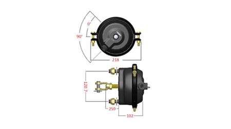 PNEUMATISK BREMSETRUM 20