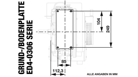 dieselmotor 306cc-4.5kW-3.600 RPM-E-KW25x63-elektrisk start