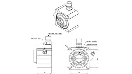 Dimensioni POMPA IDRAULICA DRIVE - ZF ALLUMINIO CON INTERRUTTORE