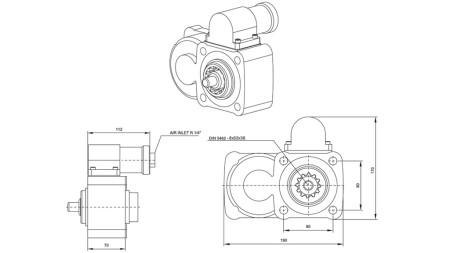 HIDRAULIKUS SZÍVATTYÚ SEGÉDHAJTÁS - ZF2