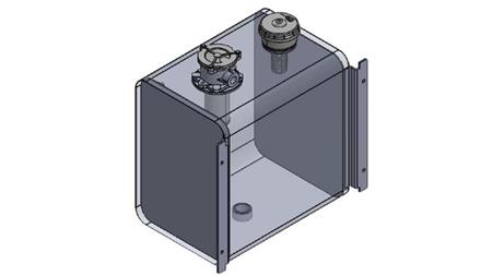 METALLTANKDECKEL 80 Lit 360x500x500mm