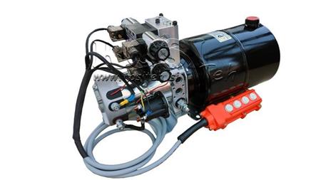 MINI HYDRAULIC POWER-PACK 12V DC - 1,6kW = 2,1cc - 8 lit - 2x two way assembly (metal)