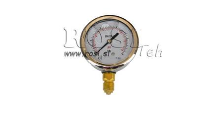 MANOMETER DN63 VERTIKAL 0 - 315 BAR - 1/4