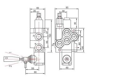 HYDRAULIC VALVE 1xP40 + HYDRAULIC MOTOR D1