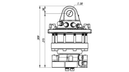 HIDRAULIKUS FORGATÓ 5500/3250 KG KARIMÁVAL