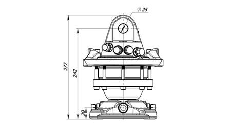 HIDRAULIKUS FORGATÓ 3000/1500 KG KARIMÁVAL