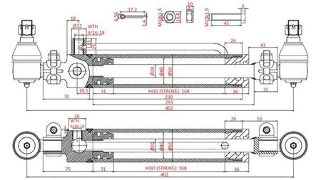 HYDRAULINEN OHJAUSSYLINTERI Cs Kaivinkone