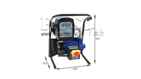 POMPA GASOLIO 600W 40 l/min CON MANOMETRO E PISTOLA EROGATRICE