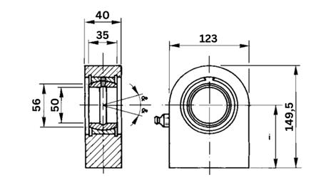 BALL-JOINT - FLAT FI 50/123