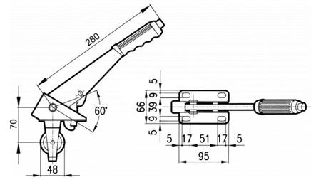 ZIEHEBEL L280 MIT SEILROLLE FI 48mm