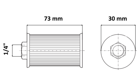 HYDRAULIC SUCTION FILTER - METAL 1/4