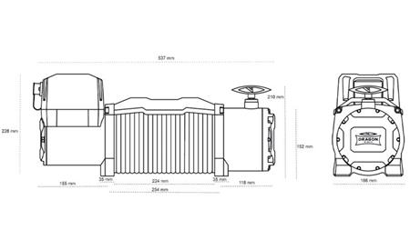 TREUIL ÉLECTRIQUE 12 V DWM 13000 HD - 5897 kg