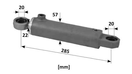 CYLINDRE DE DIRECTION HYDRAULIQUE SAME OEM-0.467.6343.4