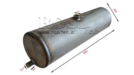 ÖLTANK AUS BLECH 20lit fi210-670mm