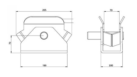 TRACTOR HOOK SEMICIRCULAR FIXED - ECO