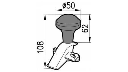 MANIGLIA-PALLA PER RIM VOLANTE DIAMETRO 360, 390, 400, 435