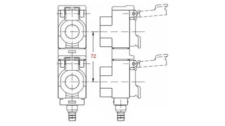 OLIEFANGERE TIL TRAKTORS HURTIGKOBLINGER 72mm