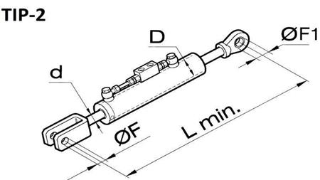 HYDRAULISCHE HEBE- UND ZIEHVORRICHTUNG - LAMBORGHINI 60/30min.480 Typ (2) fi 25,4/24,5