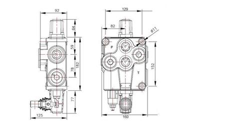 HYDRAULIC VALVE 1xP120