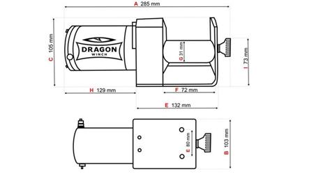 TREUIL ÉLECTRIQUE 12 V DWM 2000 ST - 907 kg