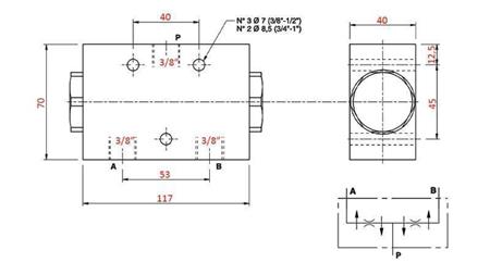 HYDRAULIKVERTEILUNGSVENTIL FLUSS V1020 DFL 1-3 lit - 3/8 - 250 bar (max.300 bar) METALL