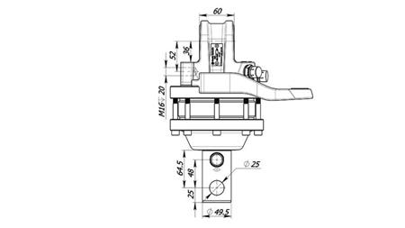 HIDRAULIČNI ROTATOR 3000/1500 KG SA OSI