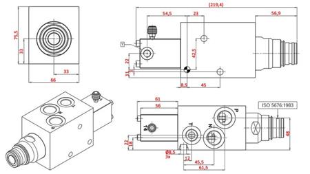 HYDRAULIC PROPORTIONAL TRACTOR BRAKE VALVE - OIL SYSTEM