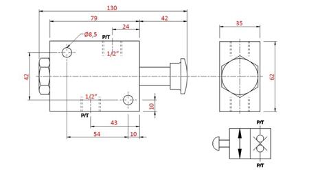 HYDRAULIK HAND NOTVENTIL