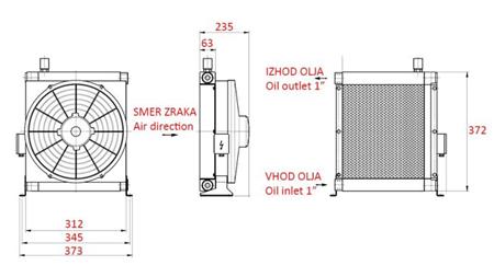 ECO OLJEKJØLER DC 12V 30-140 LIT