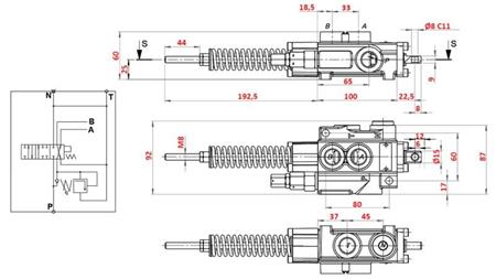 VALVOLA IDRAULICA 1xP40 A7 ZS1/G VRŠIČKAR