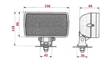 RADNO SVJETLO ZA TRAKTOR COBO HALOGEN