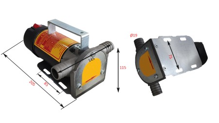 ELECTRIC PUMP 12V DC -1- 50 lit/min (3000 l/h)